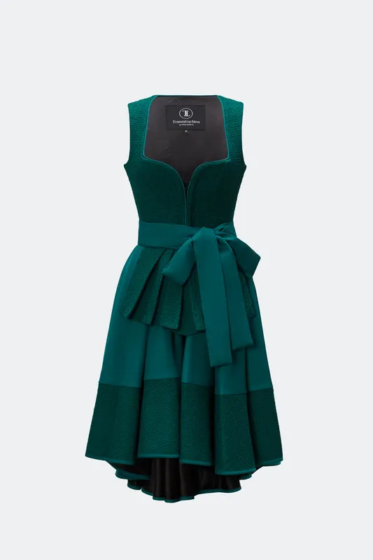 traumtrachten-designerdirndl-almuth-mit-tweedmieder-in-dunkelgr-n image 1