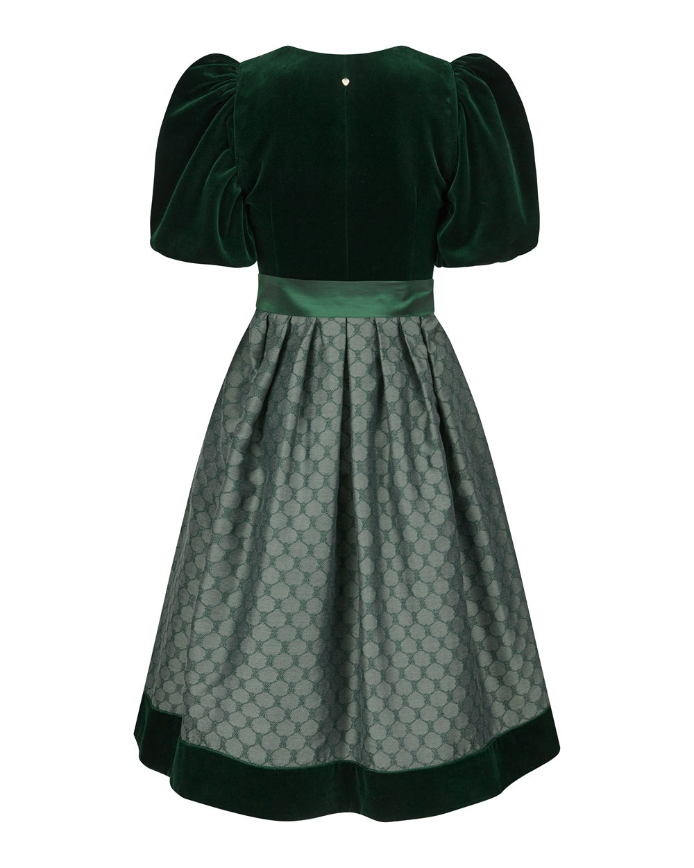 alpenherz-samtdirndl-mona-mit-abnehmbarem-puffarm-in-tannengr-n image 3