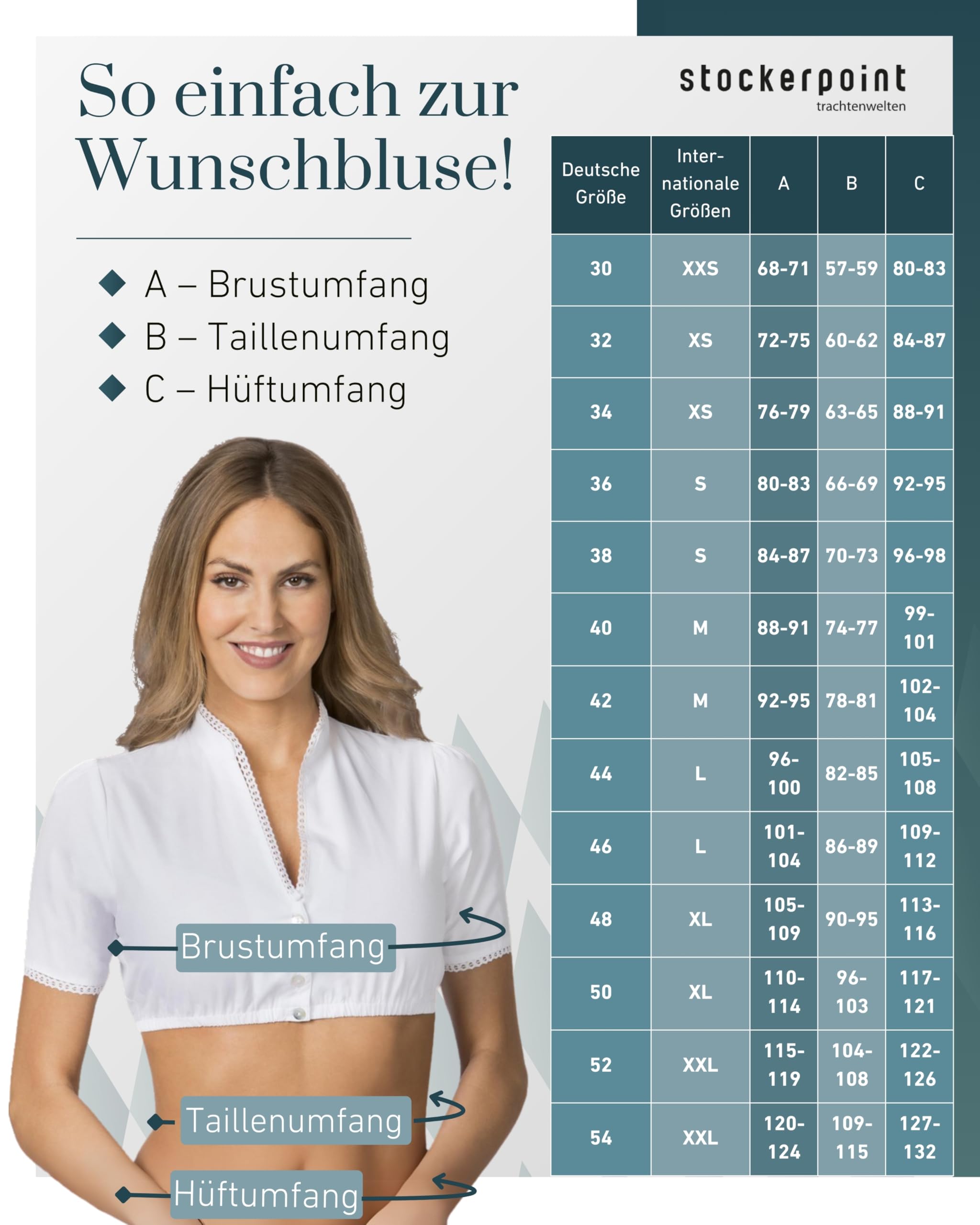 stockerpoint-dirndlbluse-dorette-gr-32-54-hochgeschlossen image 6