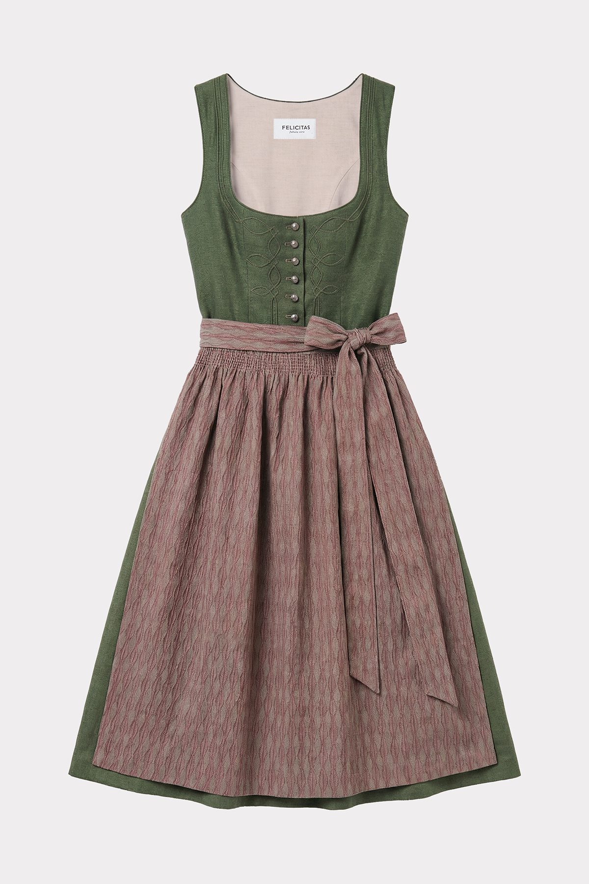 felicitas-damen-dirndl-dolores-leinen-tannengr-n image 5