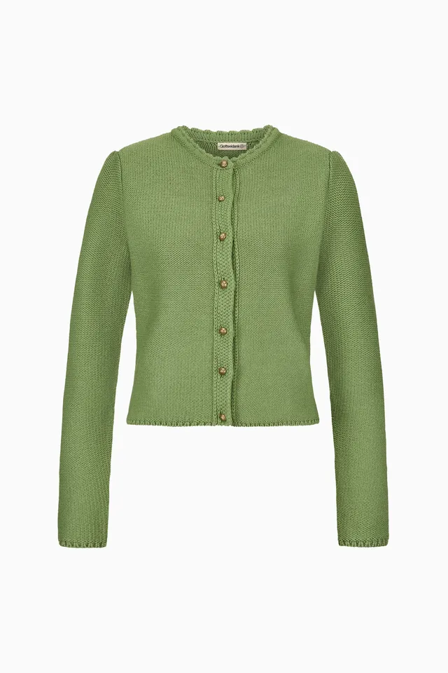 gottseidank-damenstrickjacke-mirl-trachtenjacke-mit-stehkragen-und-puffarm image 1