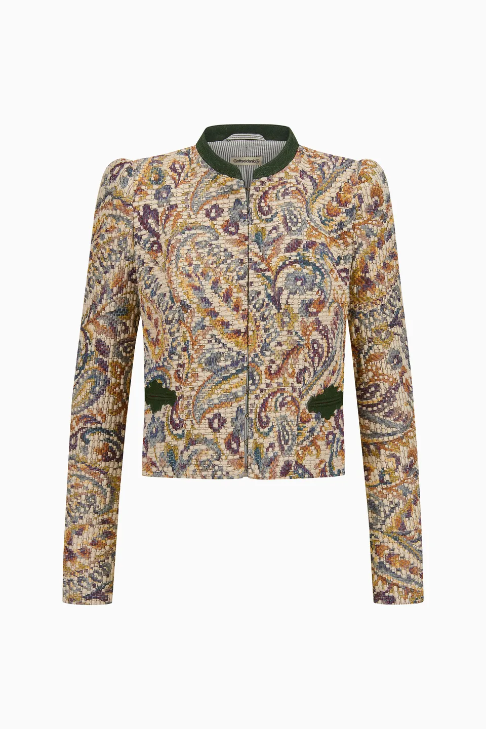 gottseidank-damenmiederjacke-zita-miederjacke-mit-stick-stehkragen-und-puffarm image 1
