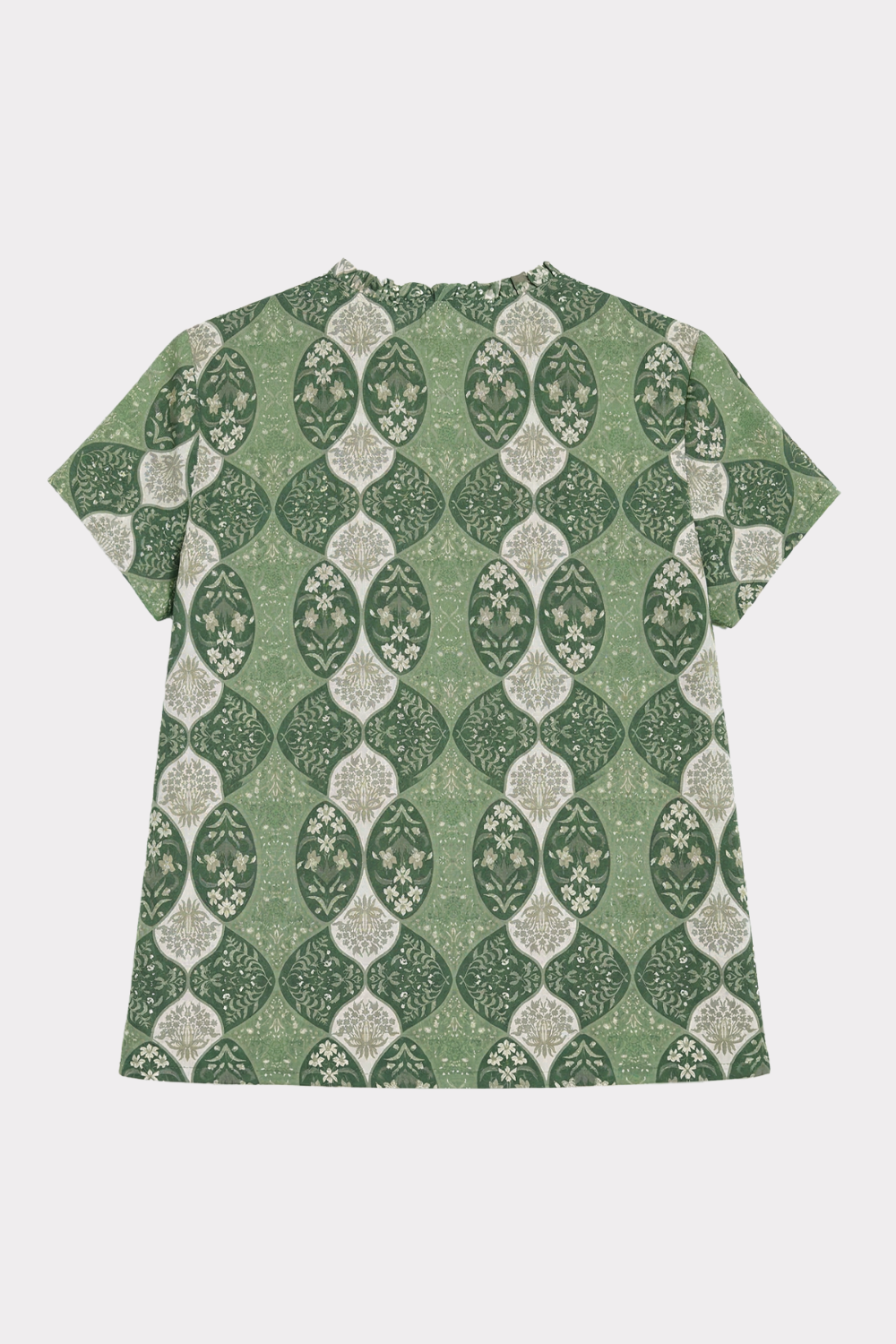 felicitas-damen-bluse-bernadette-kurzarm-bluse-mit-r-schen-v-ausschnitt-2 image 2