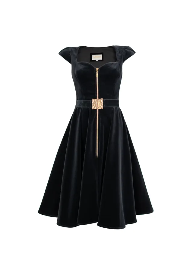 alpenherz-samtkleid-grazia-schwarz-baumwollsamt image 1