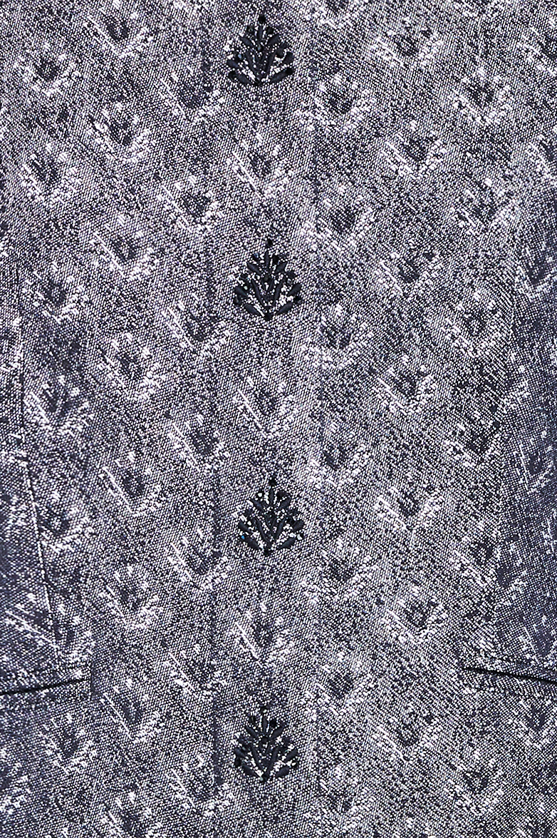 g-ssl-jacquard-jacke-baumwolle-leinen-grau-schwarz image 5