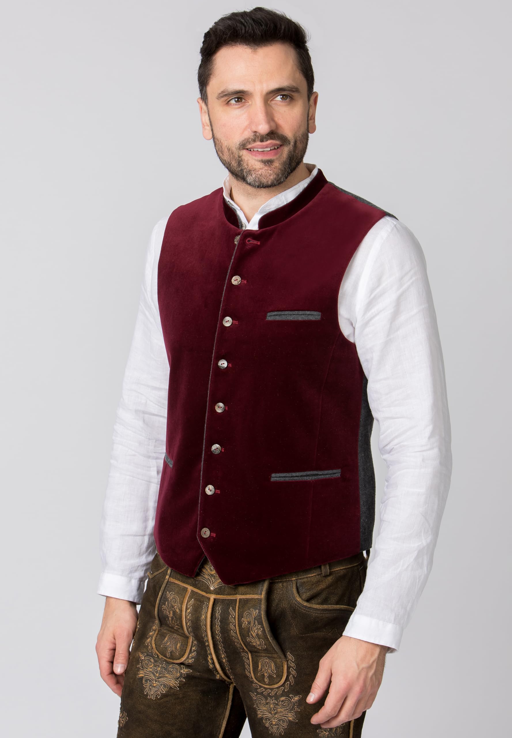 bergfeuer-herren-trachtenweste-tozzi-baumwollsamt image 3