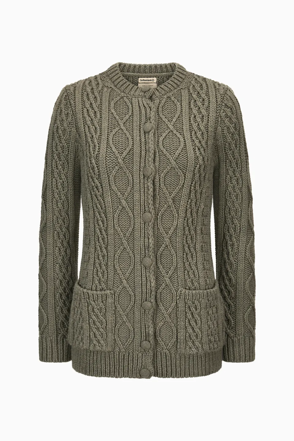 gottseidank-damenstrickjacke-ren-e-mit-zopfmuster image 1