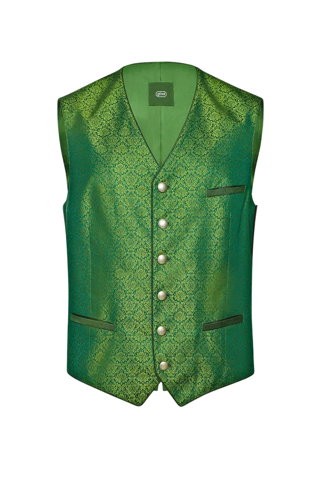 g-ssl-gilet-aus-seidenjacquard-gr-n-herren image 1