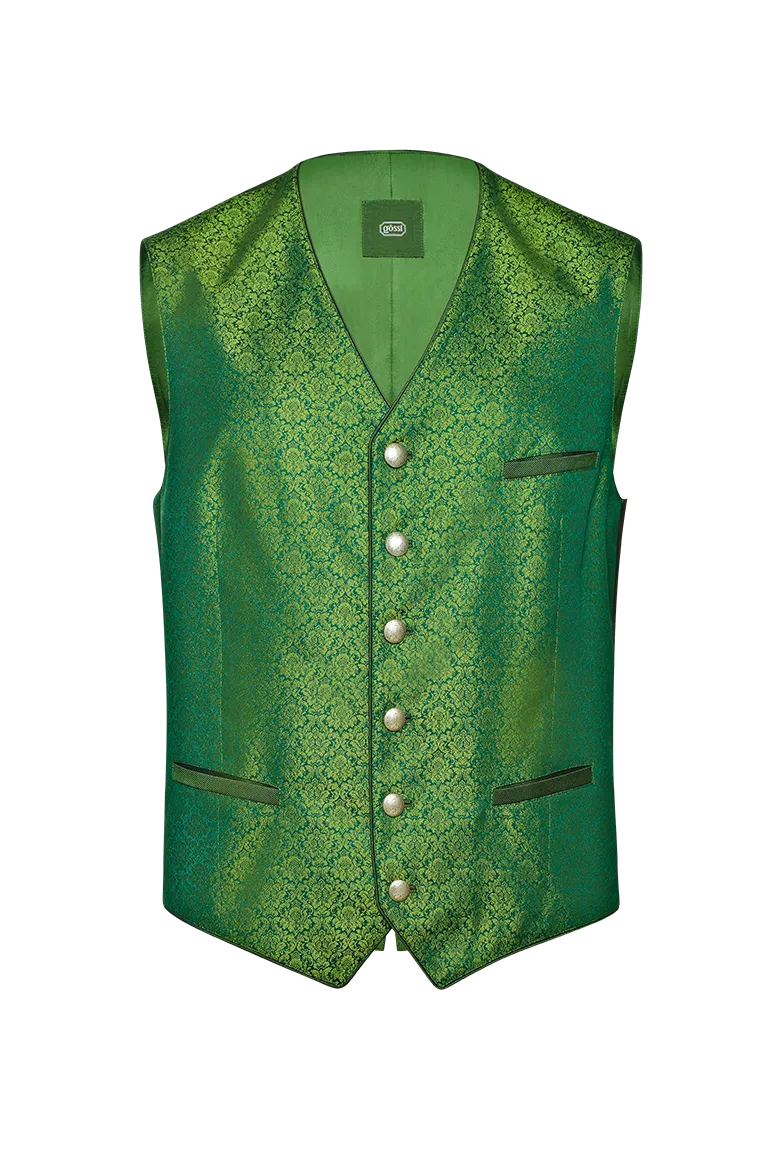 g-ssl-gilet-aus-seidenjacquard-gr-n-herren image 1