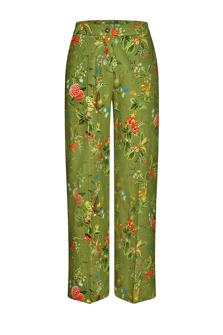 g-ssl-florale-hose-damen-wide-leg-gr-n-baumwolle image 1