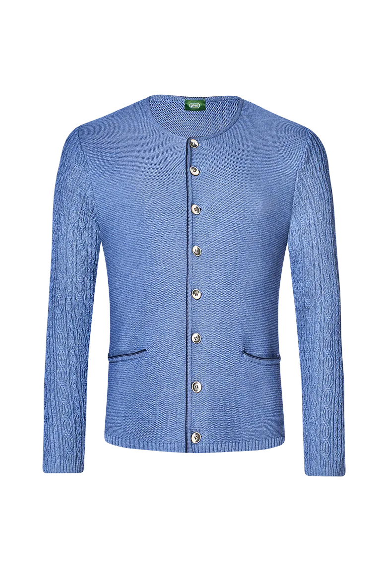 g-ssl-m-nner-strickjacke-links-links-mit-stutzenmuster-blau image 1