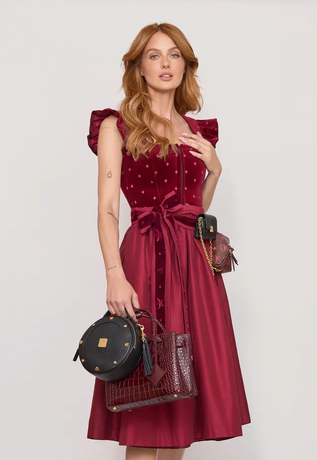 alpenherz-x-mcm-dirndl-bordeaux-samt-dirndl-exklusiv-kooperation image 1