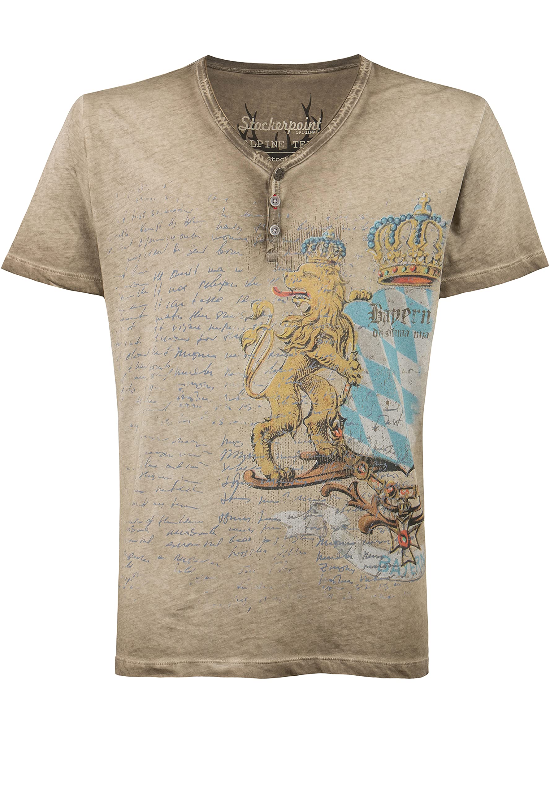 stockerpoint-bene-herren-trachtenshirt-sand-bayern-wappen image 1