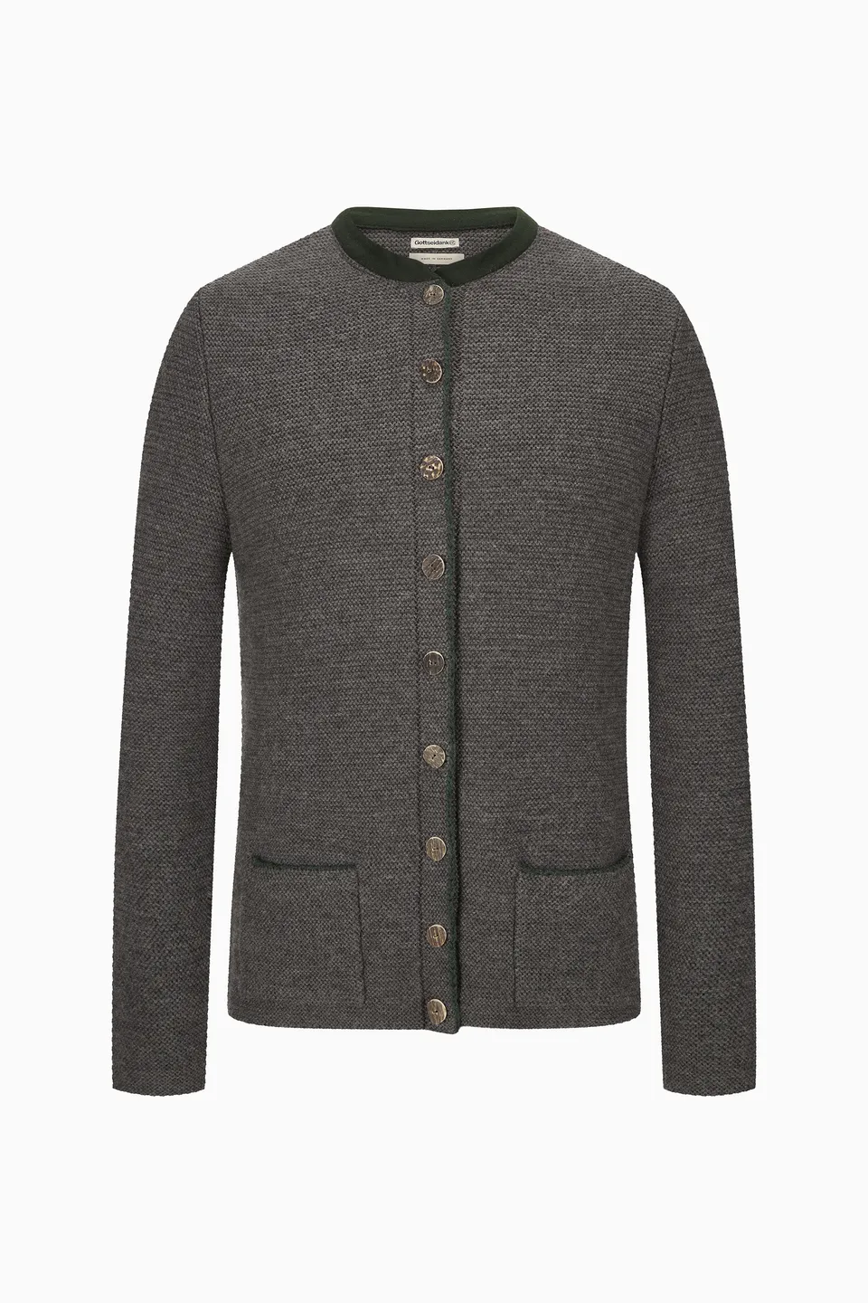 gottseidank-strickjacke-michi-trachten-strickjacke-mit-stehkragen-2 image 1