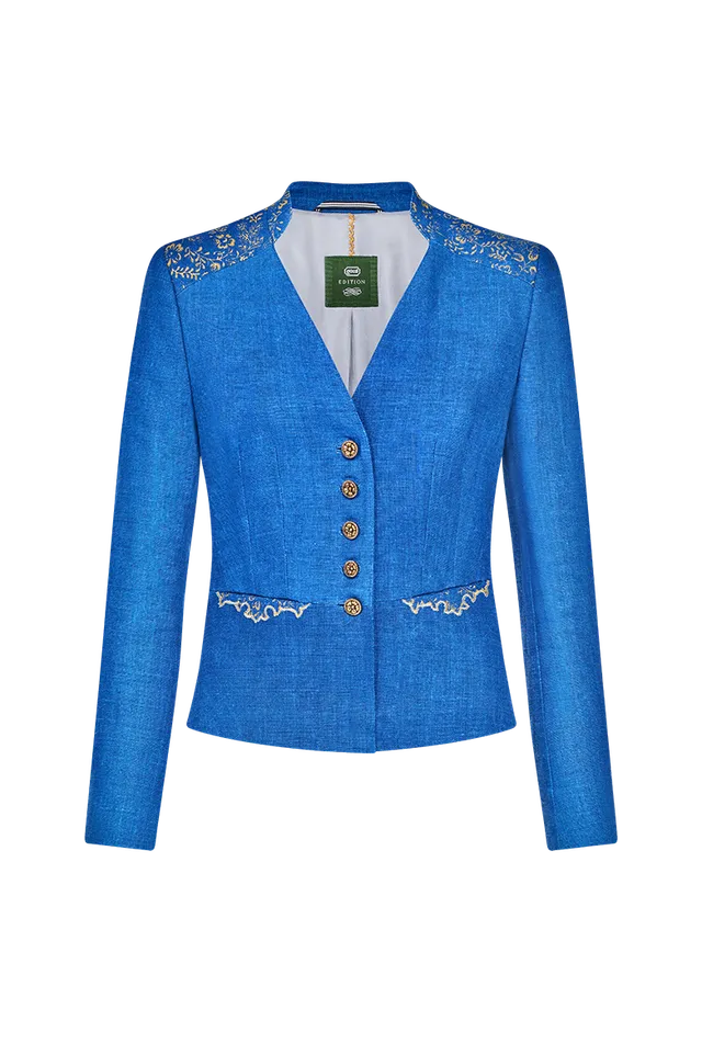 g-ssl-gold-jacke-blaudruckleinen-indigo-blau image 1
