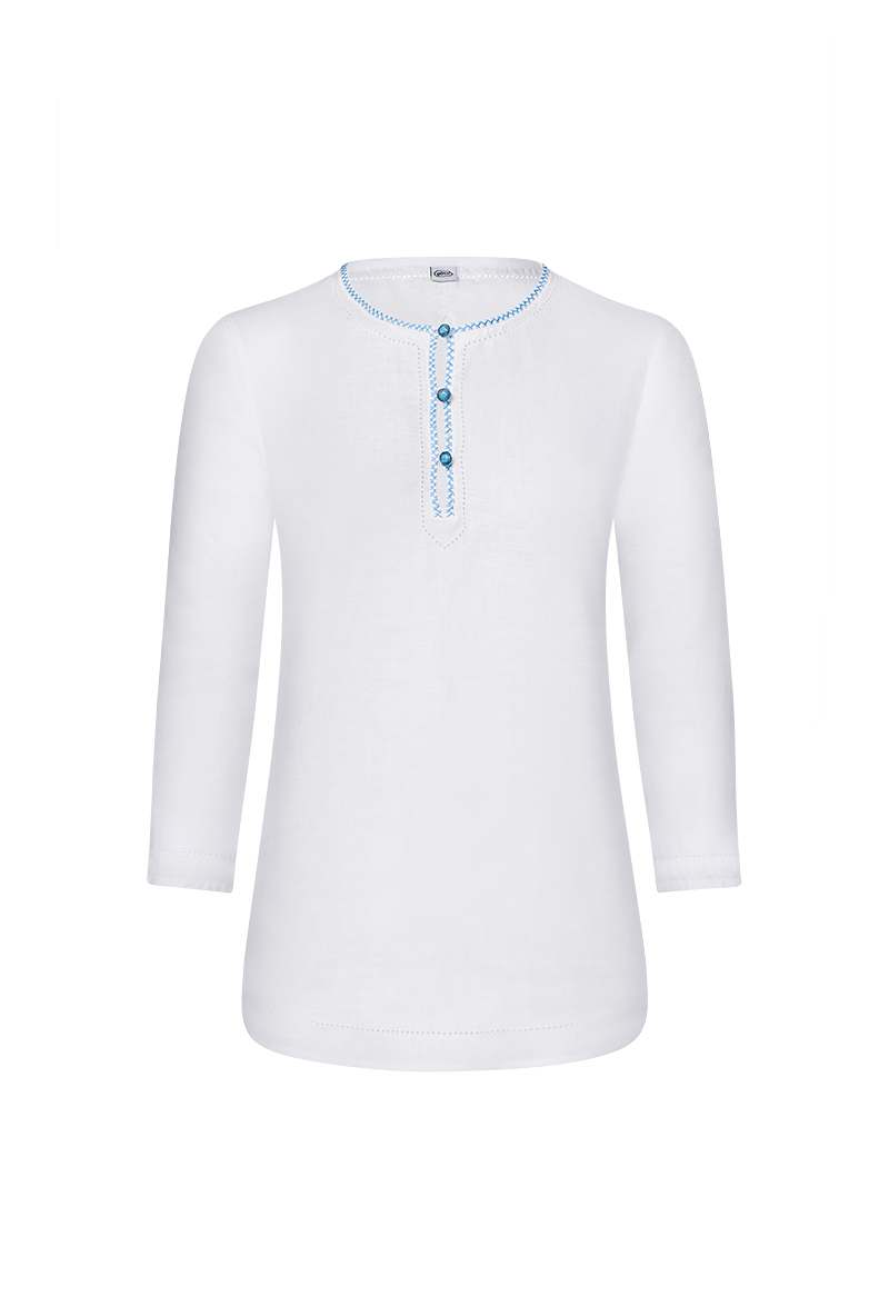 g-ssl-kontrastig-damen-leinen-bluse-sommer-3-4-arm image 1