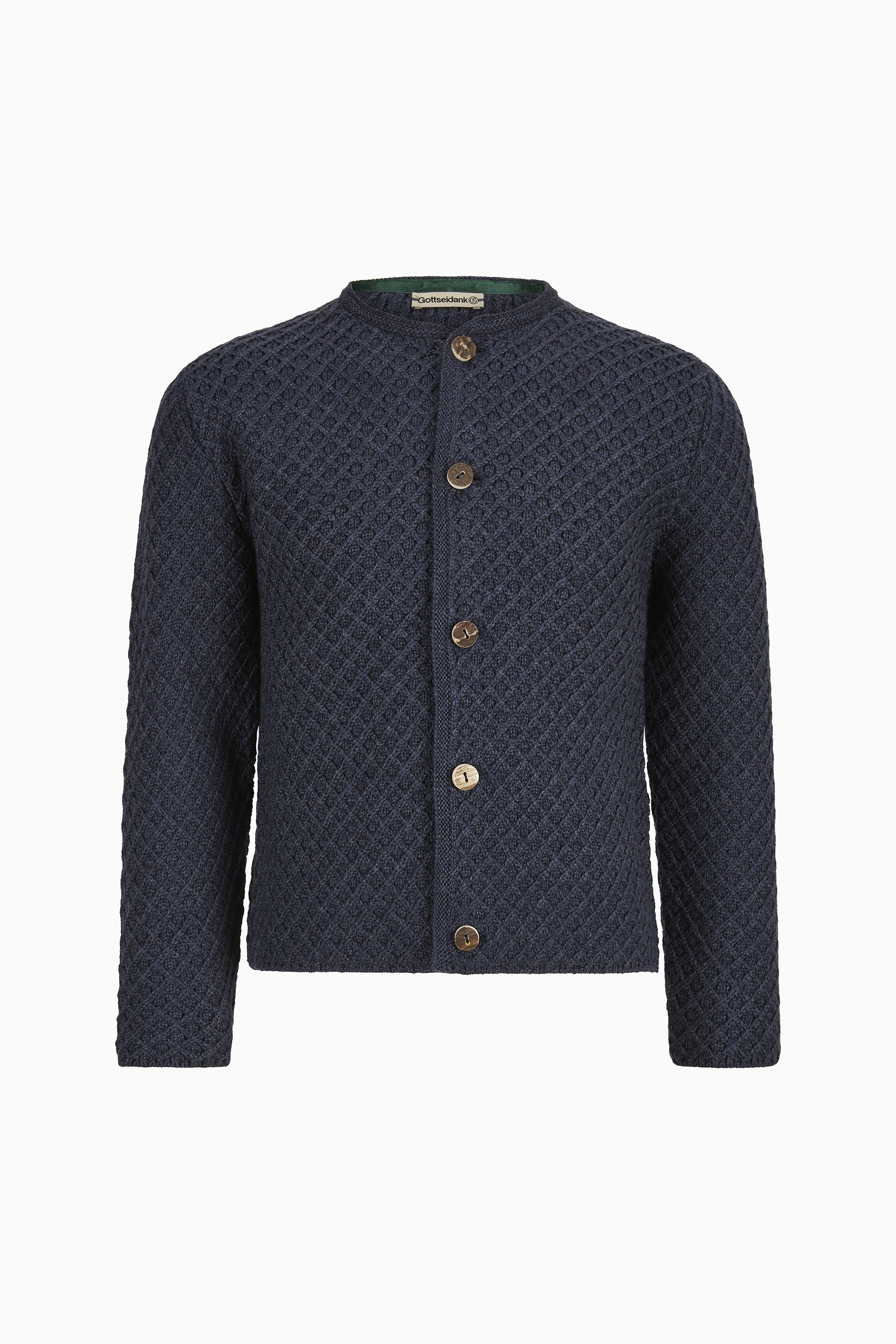 gottseidank-kinderstrickjacke-xander-uni-waffelmuster image 1
