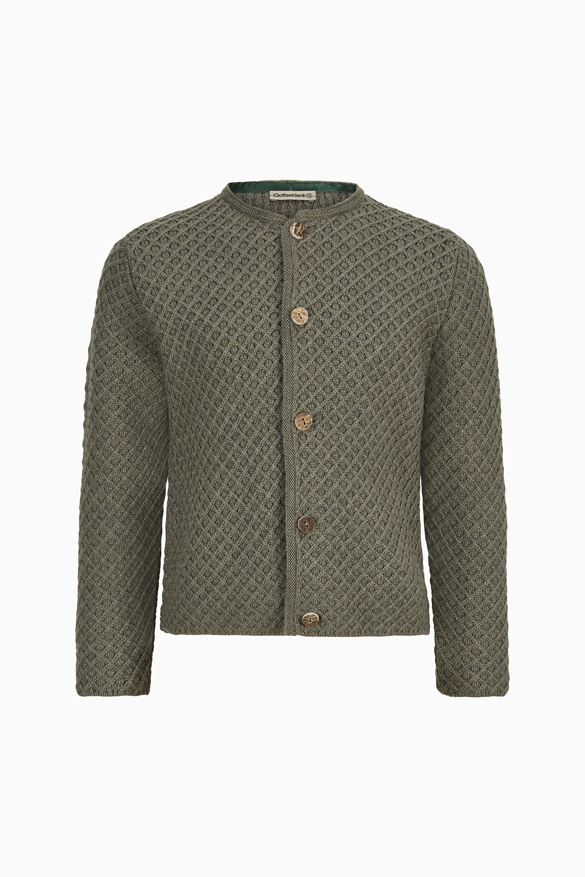 gottseidank-xander-uni-kinderstrickjacke-waffelmuster image 1
