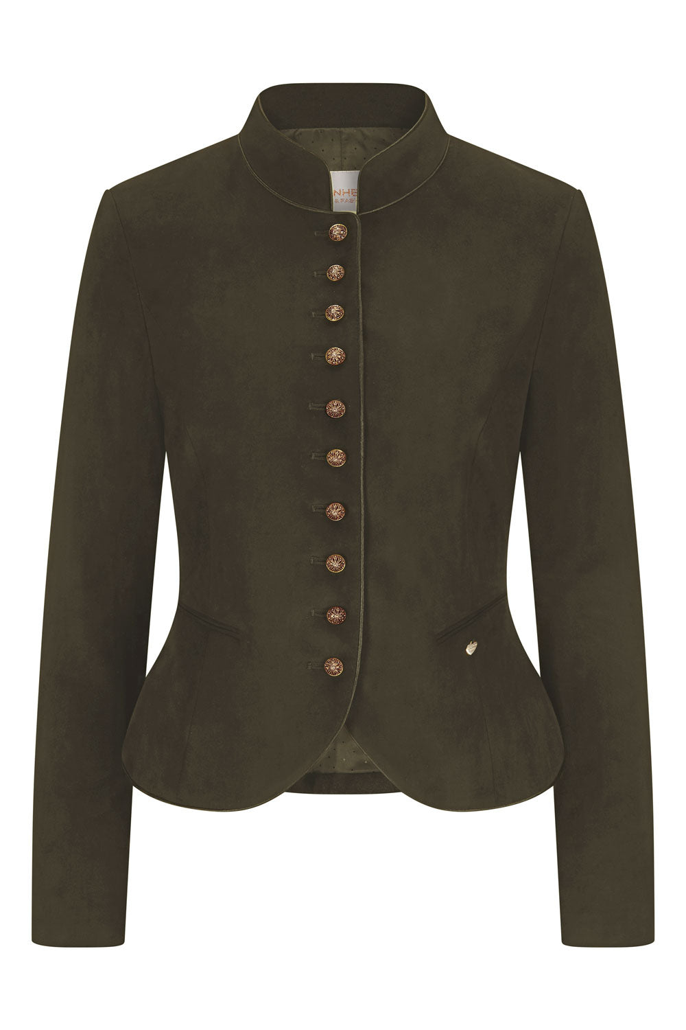alpenherz-janker-christl-lodengr-n-aus-veganem-leder-damen-trachtenblazer image 1