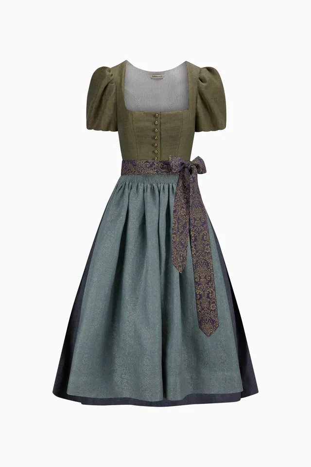 gottseidank-dirndl-laura-mit-ballon-rmel-geradem-ausschnitt image 1