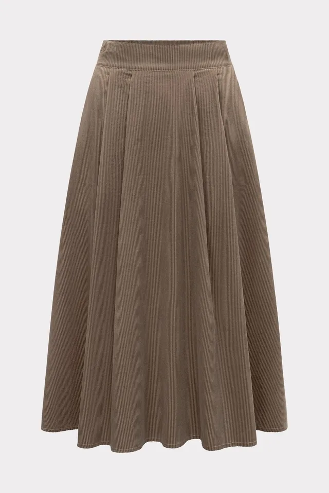 felicitas-damen-cordrock-rosalia-langer-baumwoll-cord-faltenrock image 1