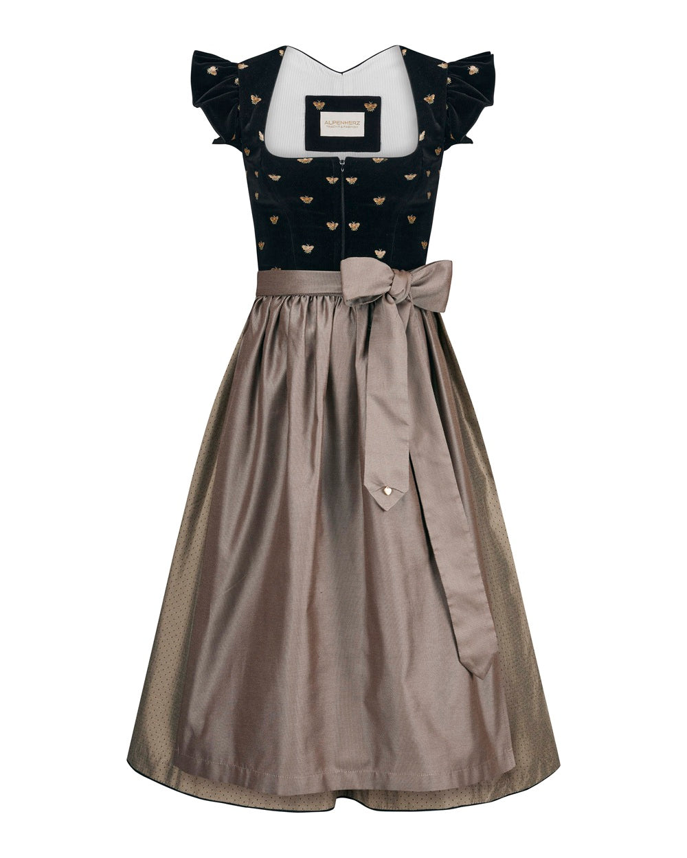 alpenherz-samtdirndl-bianca-twin-blau-3-looks-puffarm-fl-gelarm image 3