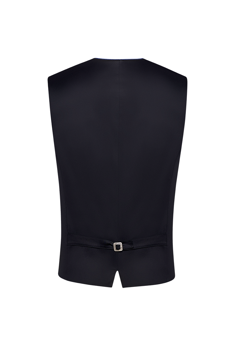 g-ssl-weste-aus-linnen-leinengilet-kariert-blau-herren image 2