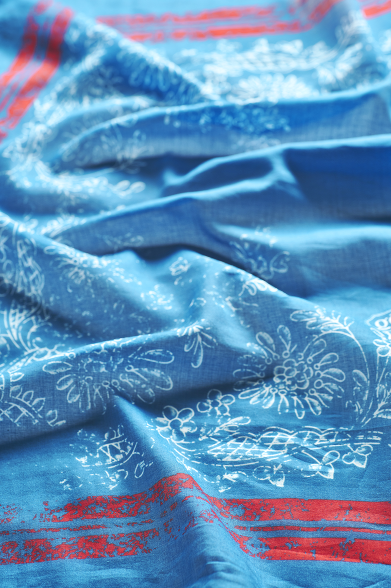 g-ssl-bandana-tuch-baumwolle-blau-mit-lampassen-bord-re-damen image 3