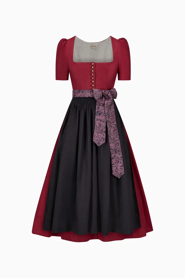 gottseidank-dirndl-hanni-dirndl-mit-geradem-ausschnitt-halblangem-puffarm-und-sc image 1