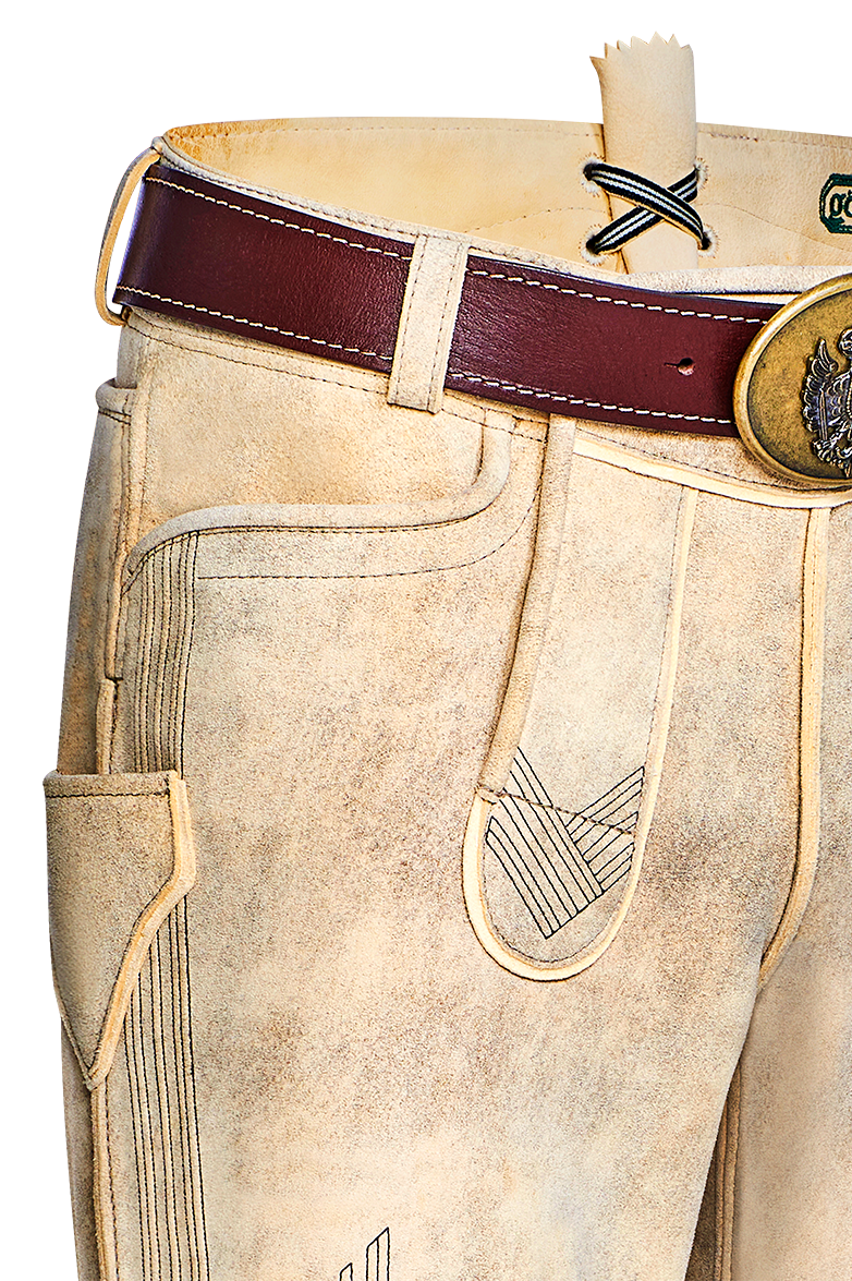 g-ssl-klare-linie-hirschlederhose-herren-gelb image 4