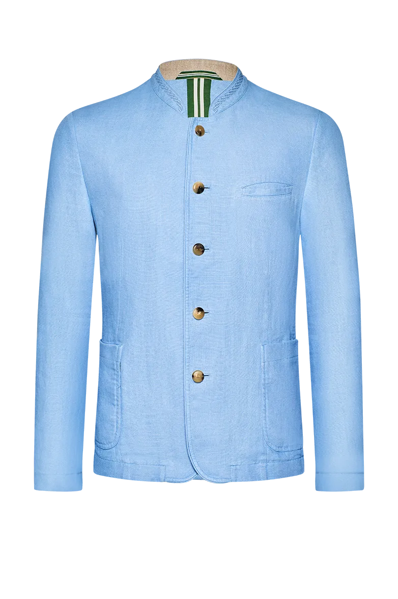 g-ssl-im-hochsommer-leinenjacke-herren-blau image 1