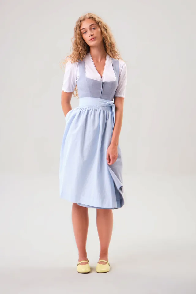 felicitas-damen-dirndl-deliah-rauchblau-leinen image 1