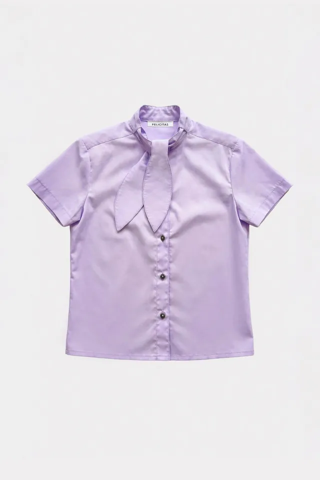 felicitas-damen-bluse-beline-kurzarm-stehkragen image 1