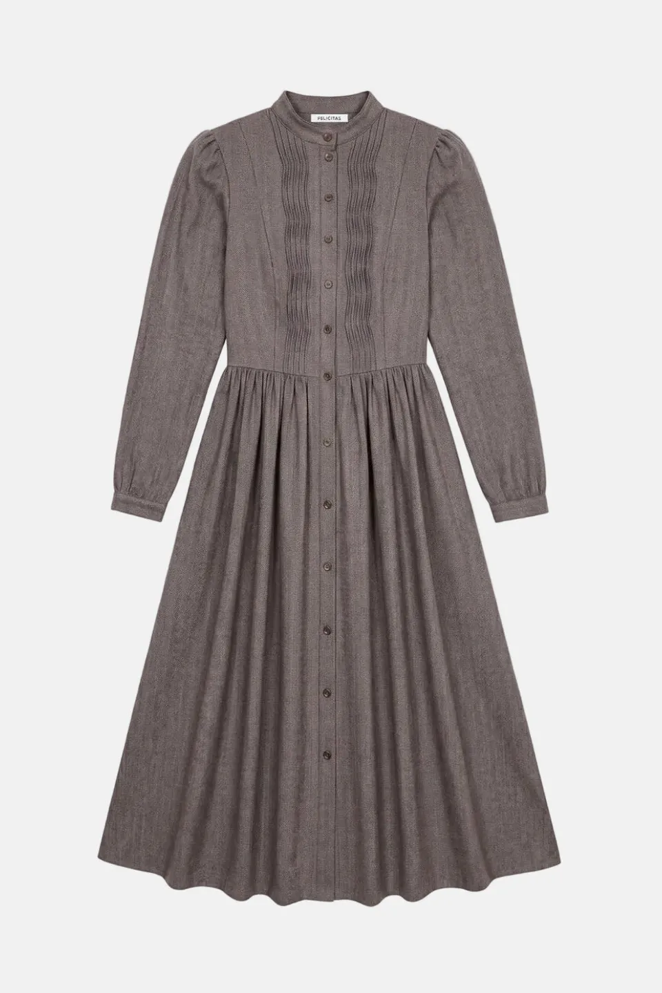 felicitas-damen-kleid-kalmira-baumwoll-flanell-kleid-mit-stehkragen image 1