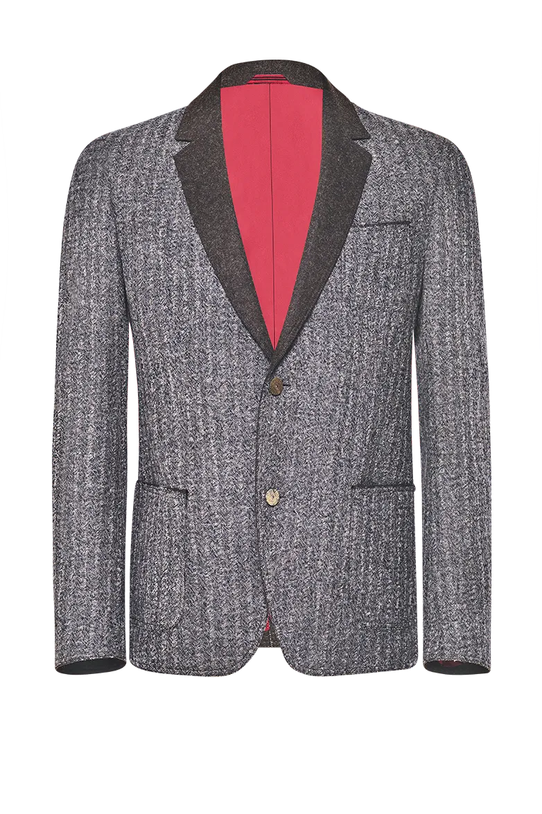 g-ssl-jacke-mann-von-welt-braun-schurwolle-fischgrat-sakko image 1
