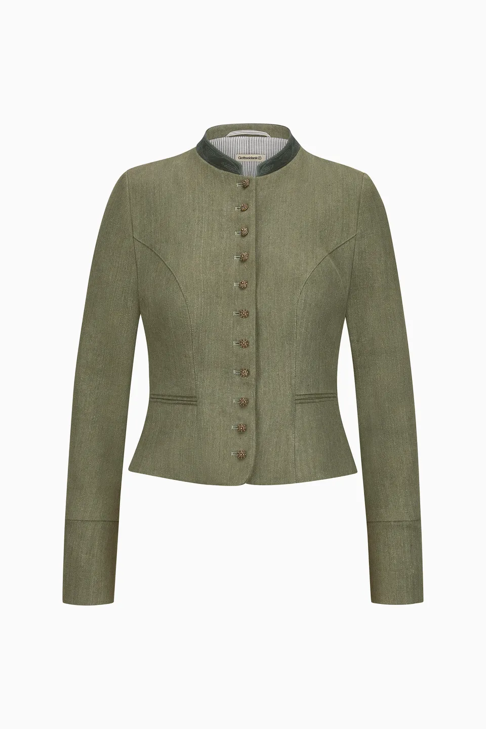 gottseidank-damenmiederjacke-barbara-mit-besticktem-stehkragen image 1