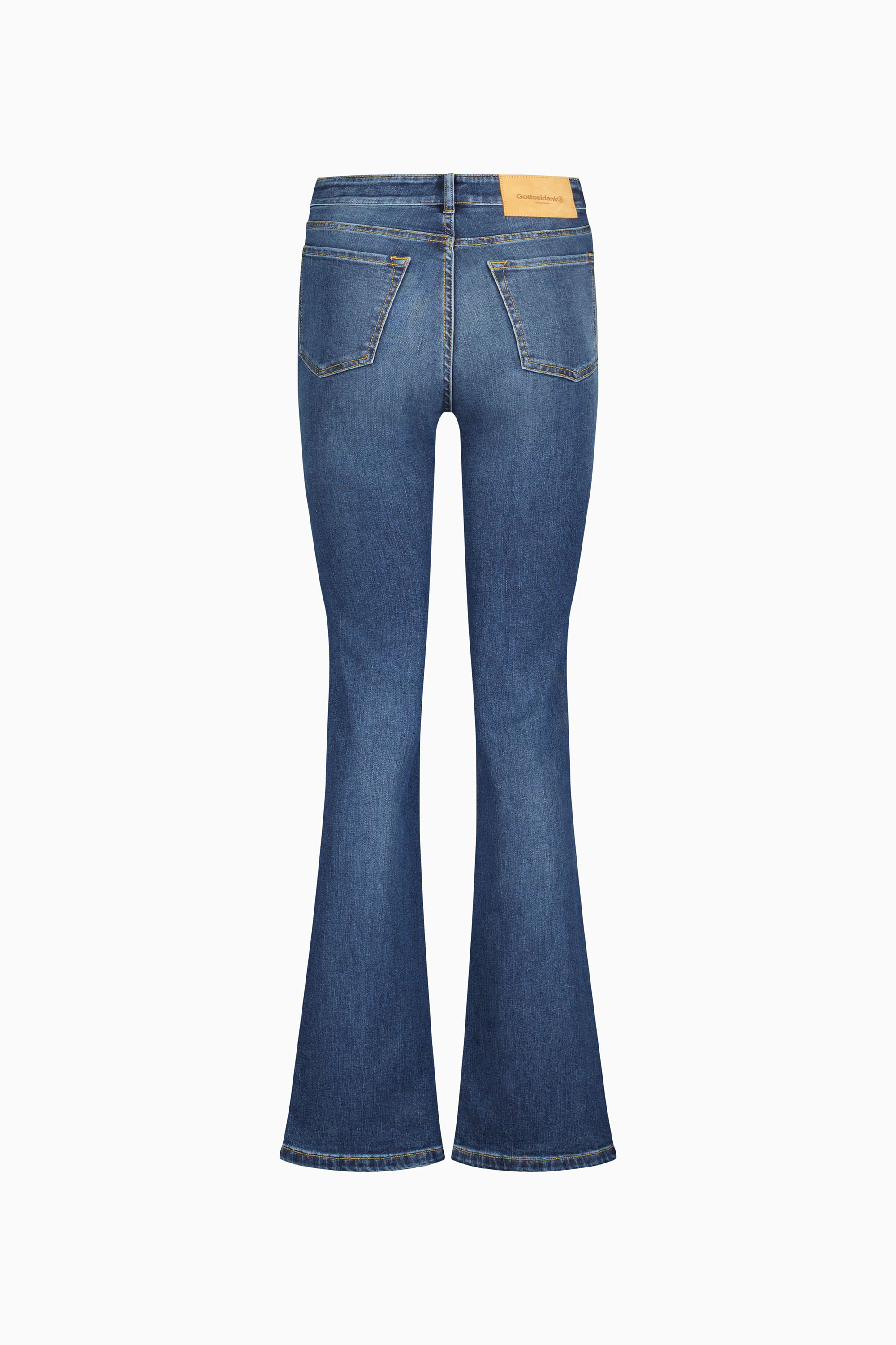 gottseidank-leslie-damenjeans-high-waist-schlagjeans image 3