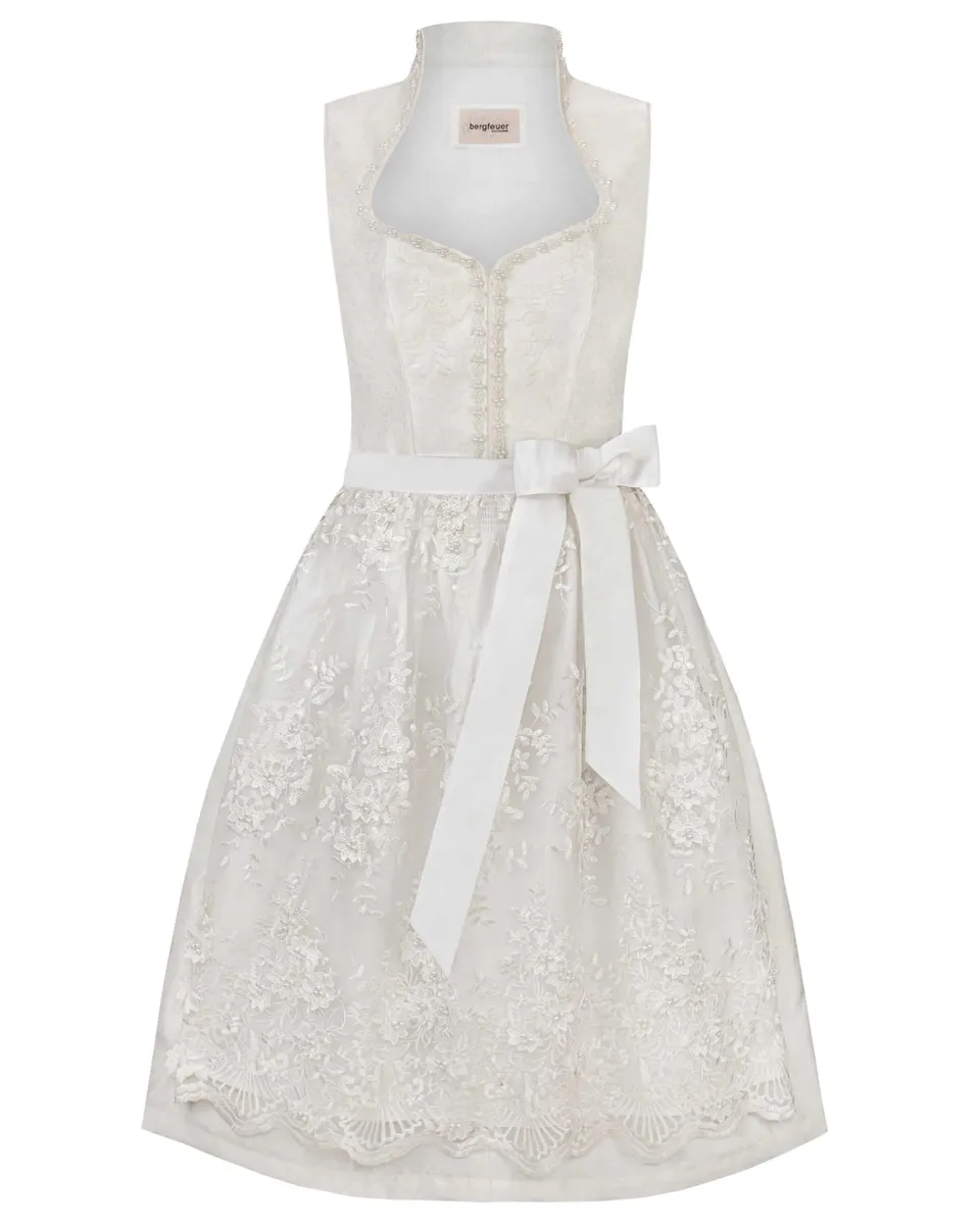 bergfeuer-damen-josefina-midi-dirndl-creme-mit-spitzensch-rze image 1