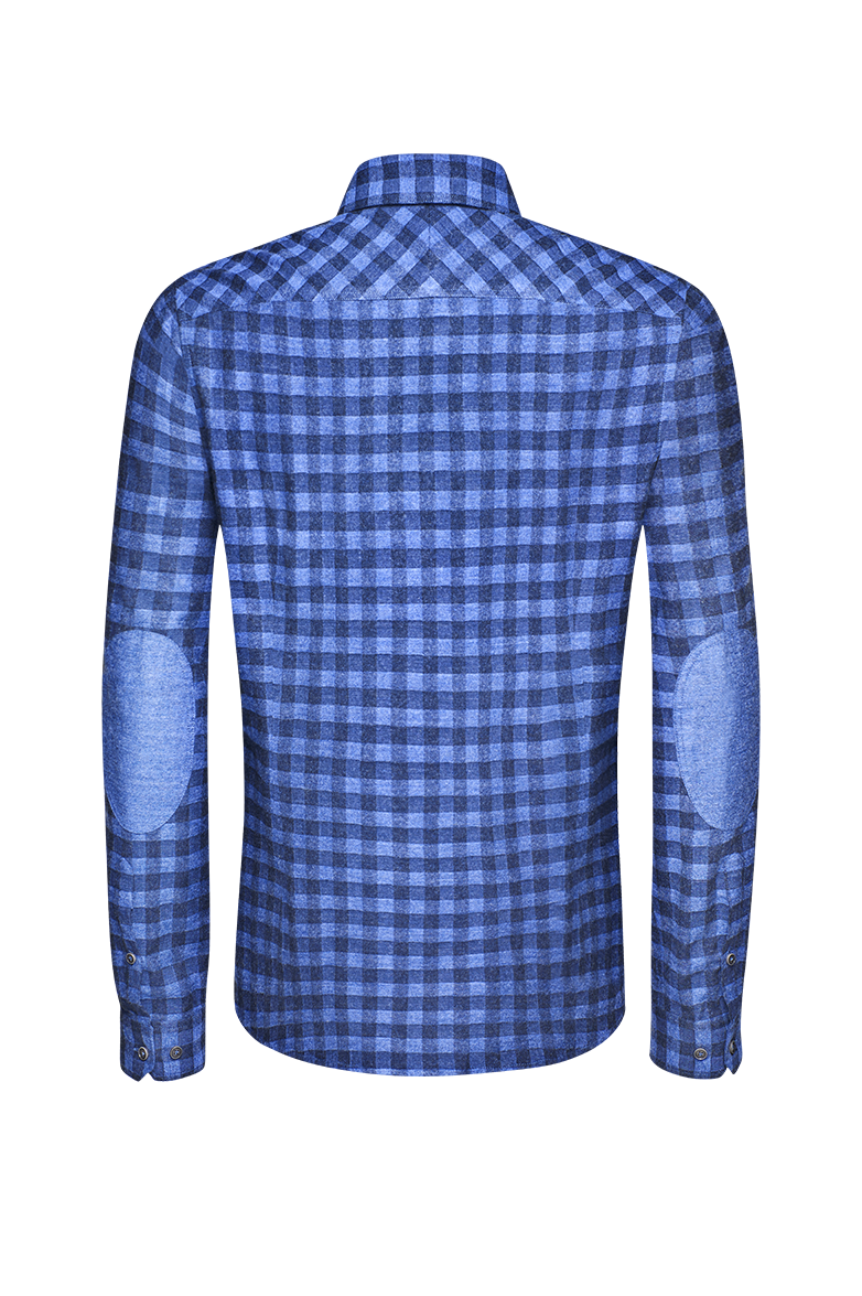 g-ssl-kariertes-flanellhemd-blau-herren-slim image 2