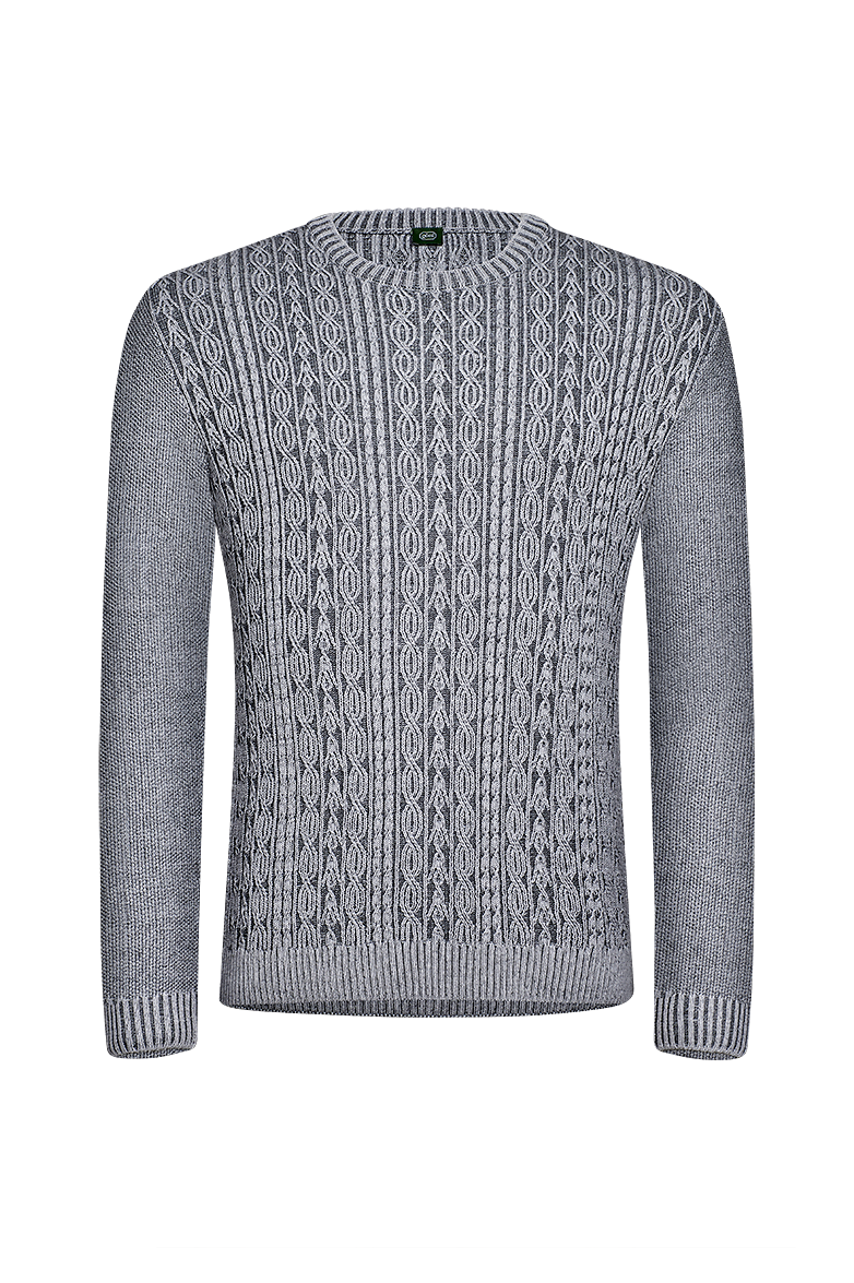 g-ssl-strickpullover-schurwolle-model-grau-schwarz-herren image 1