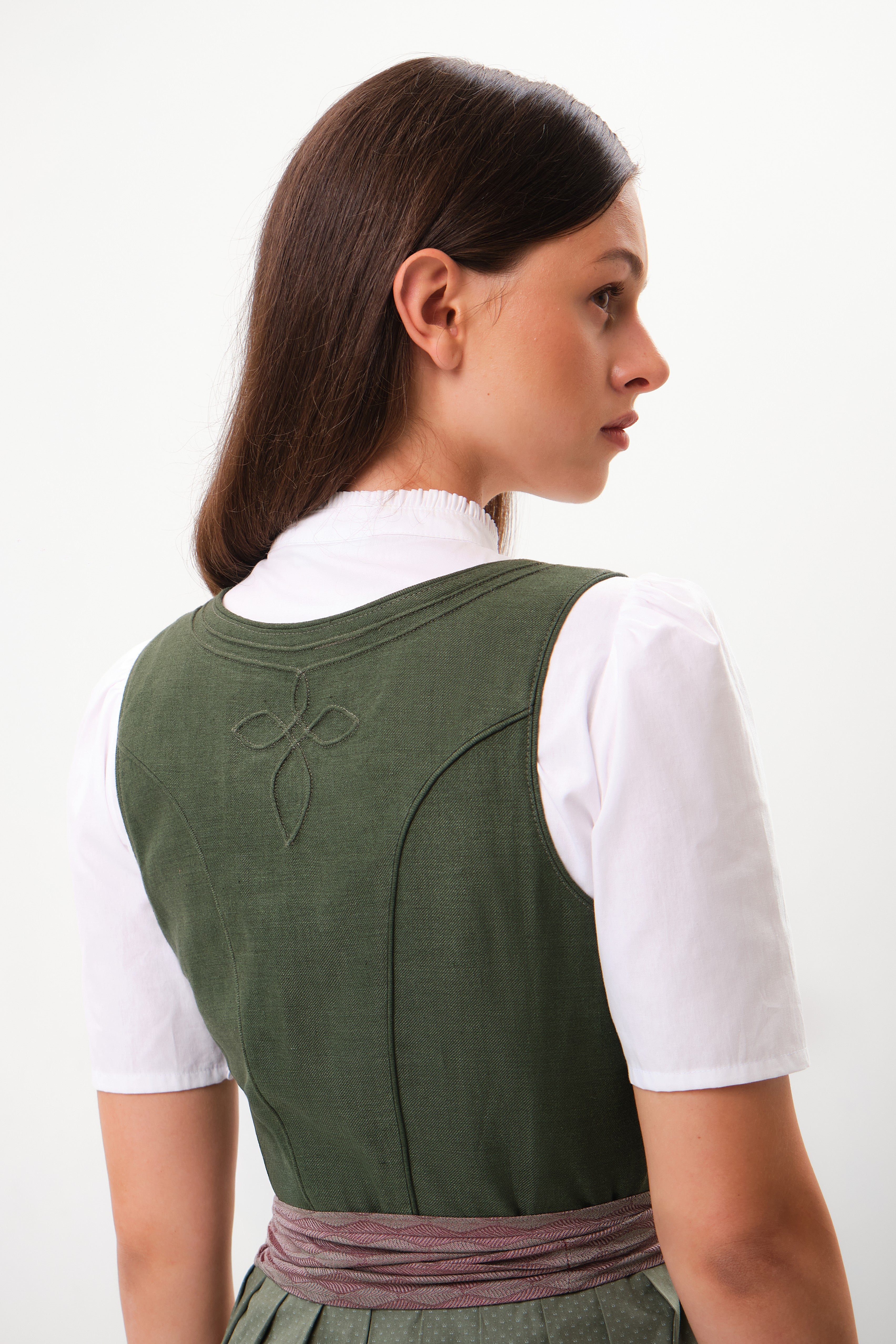 felicitas-damen-dirndl-dolores-leinen-tannengr-n image 3