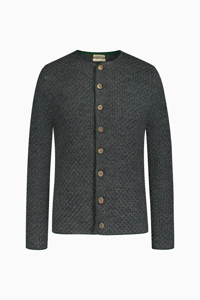 gottseidank-herrenstrickjacke-xaver-wollstrickjacke-mit-waffelmuster-2 image 1
