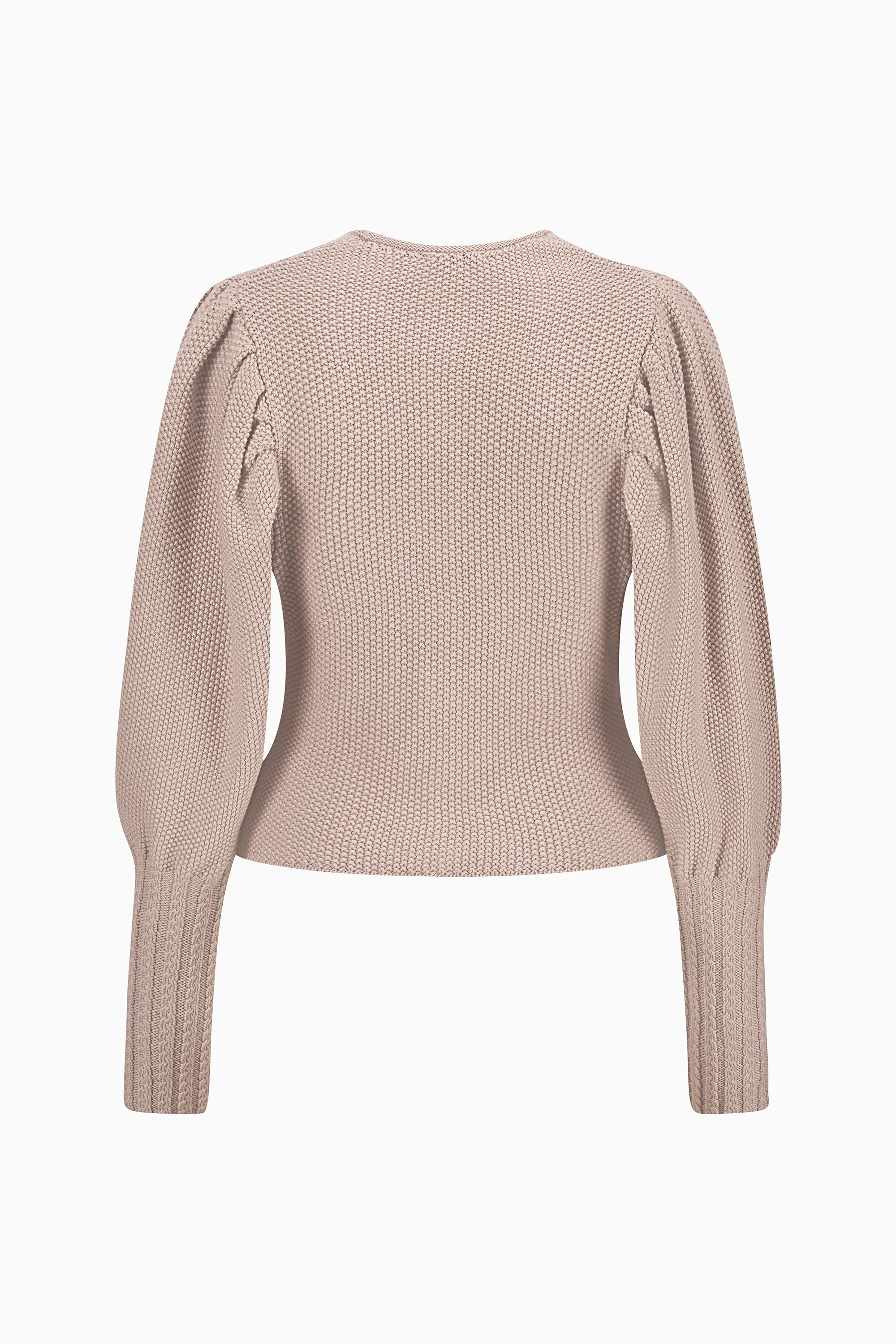 gottseidank-damenstrickjacke-gisela-uni-mit-puff-rmeln image 2