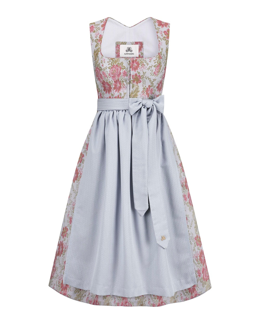 alpenherz-dirndl-barbara-hellblau-jacquard-mit-puff-rmeln image 3