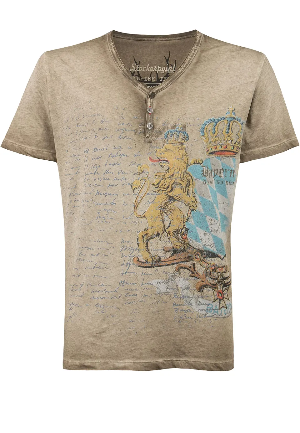 stockerpoint-bene-herren-trachtenshirt-sand-bayern-wappen image 1