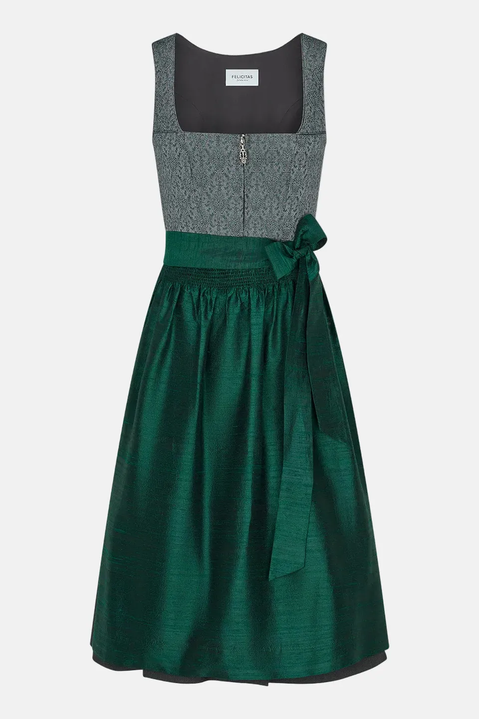 felicitas-damen-dirndl-deleila-70-cm-anthrazit-jacquard-mieder image 1
