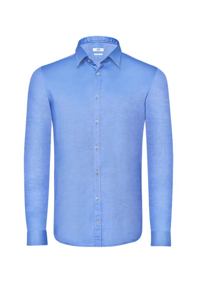 g-ssl-mit-stil-zum-erfolg-oxford-hemd-herren-blau-slim image 1