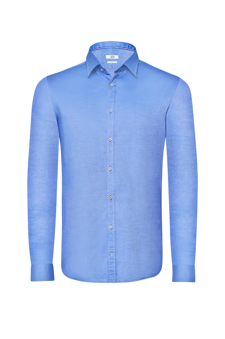 g-ssl-mit-stil-zum-erfolg-oxford-hemd-herren-blau-slim image 1