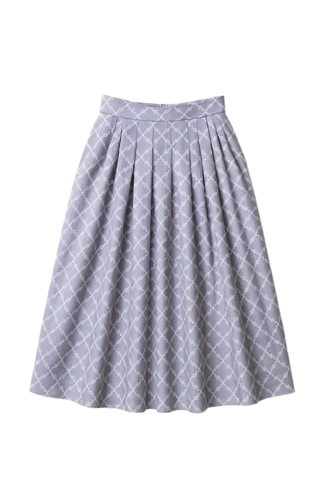g-ssl-leinenrock-florale-eleganz-bestickt-blau-damen image 1