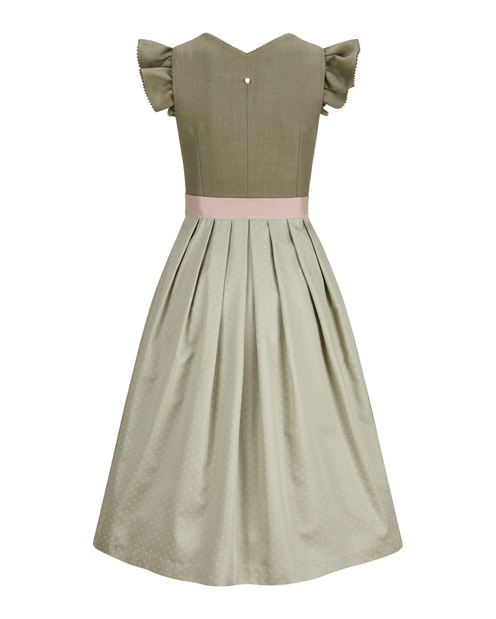 alpenherz-dirndl-marie-75-cm-oliv-sage-leinenmieder-fl-gelarm image 3